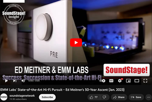 Soundstage!EMM Labs' State-of-the-Art Hi-Fi Pursuit - Ed Meitner's 50-Year Ascent (Video)