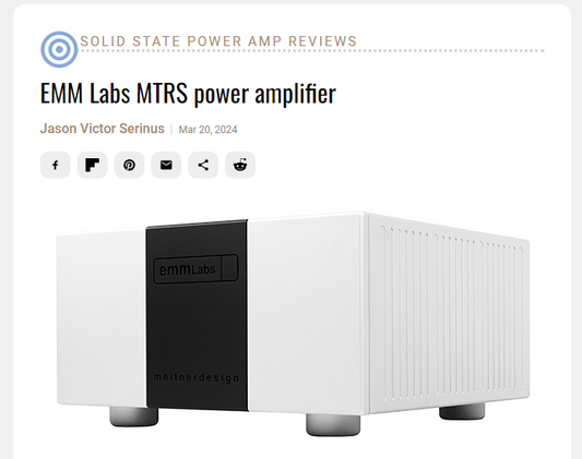 Stereophile Solid State Power Amp Review: MTRS March 2024.