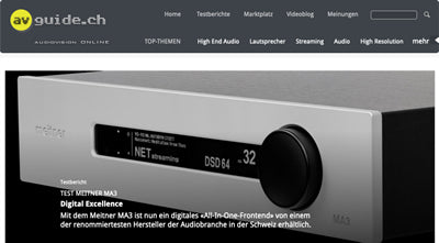 Meitner MA3 Integrated D/A Converter, avguide.ch (Switzerland) Review 2022